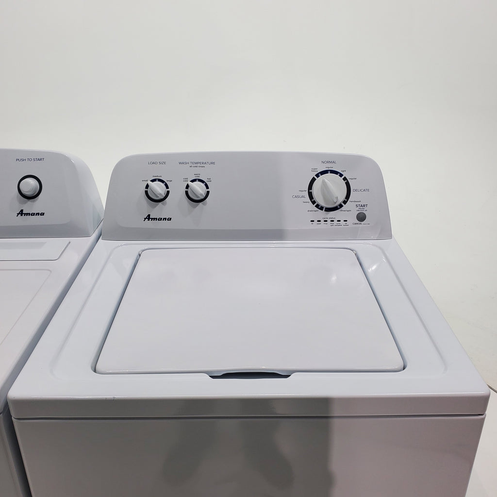 Pictures of Amana 3.4 cu. ft. Top Load Washing Machine with 700 RPM Max Speed and 6.5 cu. ft. Electric Dryer with Wrinkle Prevent - Certified Refurbished - Neu Appliance Outlet - Discount Appliance Outlet in Austin, Tx