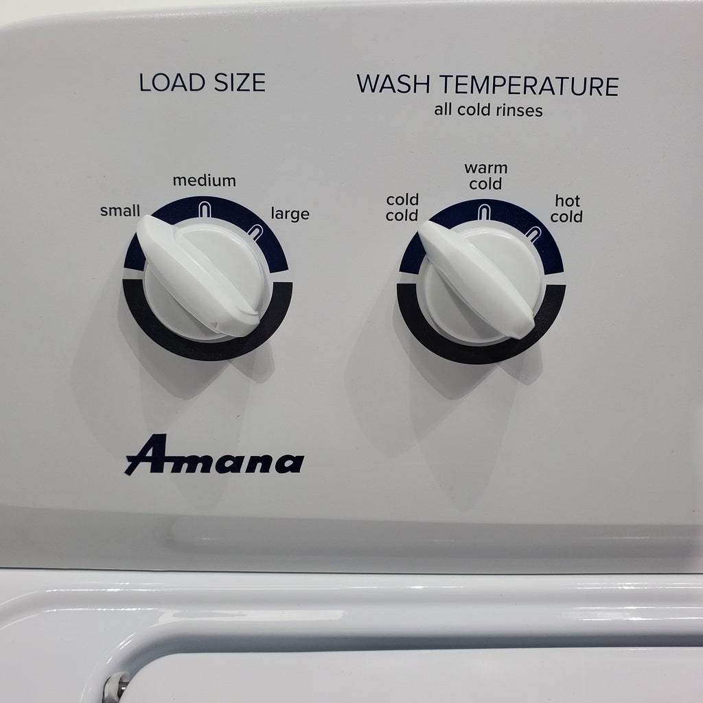 Pictures of Amana 3.4 cu. ft. Top Load Washing Machine with 700 RPM Max Speed and 6.5 cu. ft. Electric Dryer with Wrinkle Prevent - Certified Refurbished - Neu Appliance Outlet - Discount Appliance Outlet in Austin, Tx