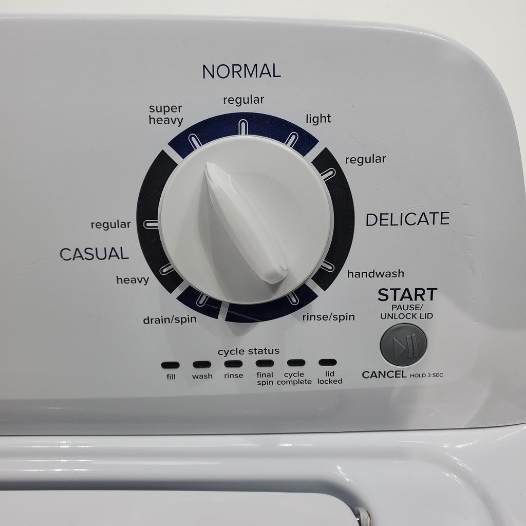 Pictures of Amana 3.4 cu. ft. Top Load Washing Machine with 700 RPM Max Speed and 6.5 cu. ft. Electric Dryer with Wrinkle Prevent - Certified Refurbished - Neu Appliance Outlet - Discount Appliance Outlet in Austin, Tx