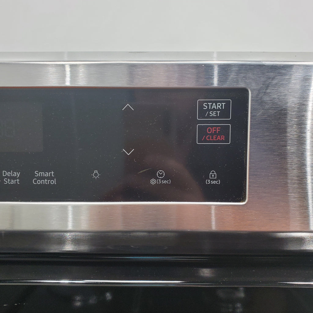 Pictures of Stainless Steel Samsung 6.0 cu. ft. 5 Burner Freestanding Gas Range with Integrated Griddle - Scratch & Dent - Major - Neu Appliance Outlet - Discount Appliance Outlet in Austin, Tx