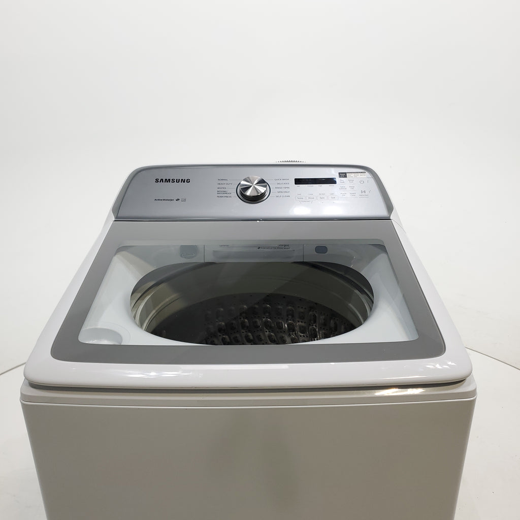 Pictures of Samsung ENERGY STAR 5.0 cu. ft. Top Load Washing Machine with Active Water Jet 1CR04014 - WA50R5200AW - Certified Refurbished - Neu Appliance Outlet - Discount Appliance Outlet in Austin, Tx