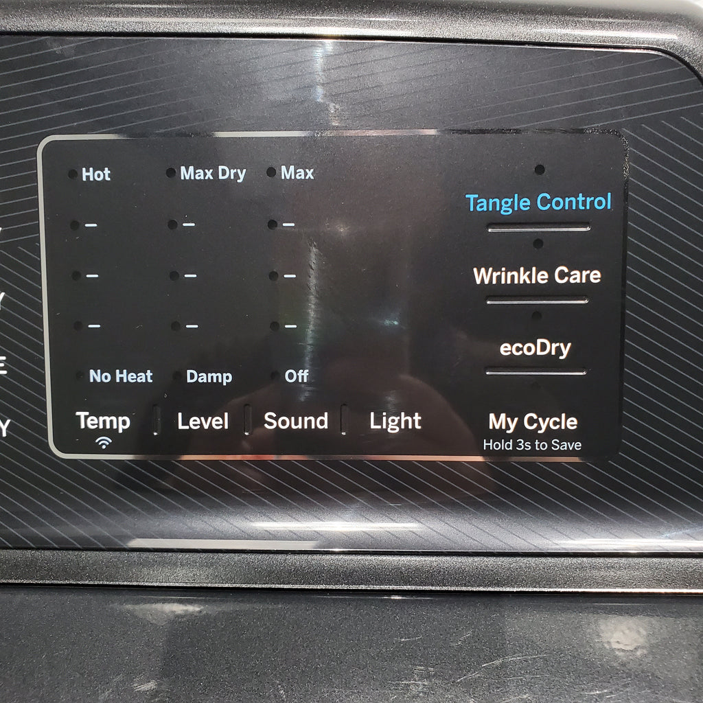 Pictures of Diamond Gray GE Profile 5.4 cu. ft. Top Load Washing Machine with FlexDispense and 7.4 cu. ft. Gas Dryer with Steam - Scratch & Dent - Moderate - Neu Appliance Outlet - Discount Appliance Outlet in Austin, Tx