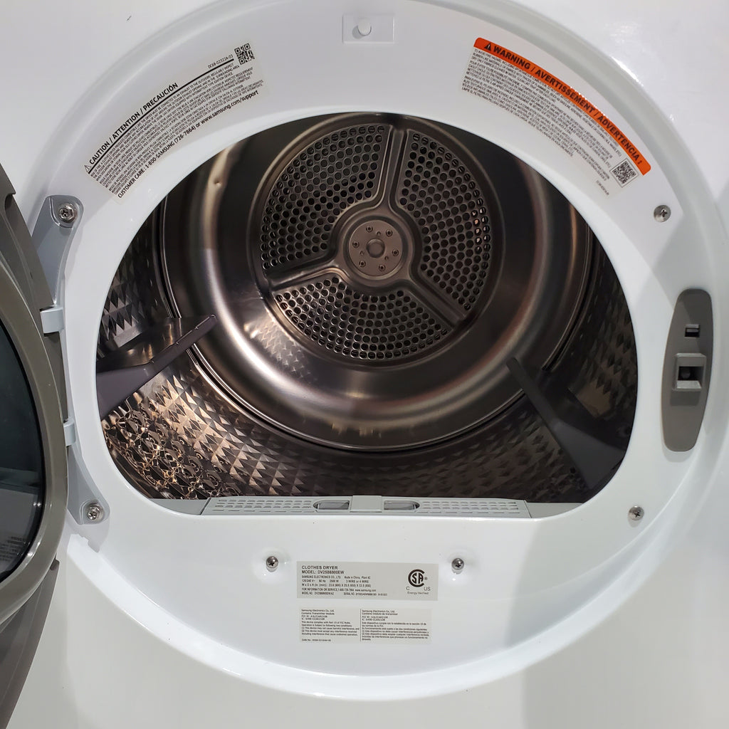 Pictures of 24 in. Samsung 2.2 cu. ft. Front Load Washing Machine with Steam and 4.0 cu. ft. Frontload Electric Dryer with AI Smart Dial - Scratch & Dent - Minor - Neu Appliance Outlet - Discount Appliance Outlet in Austin, Tx