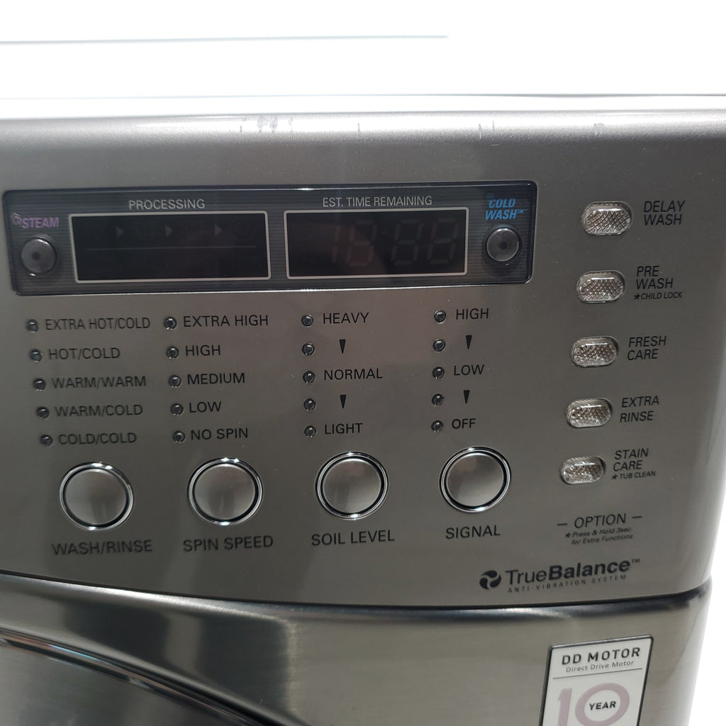 Pictures of Graphite Steel ENERGY LG 4.5 cu. ft. Front Load Washing Machine with TrueSteam Technology - Certified Refurbished - Neu Appliance Outlet - Discount Appliance Outlet in Austin, Tx