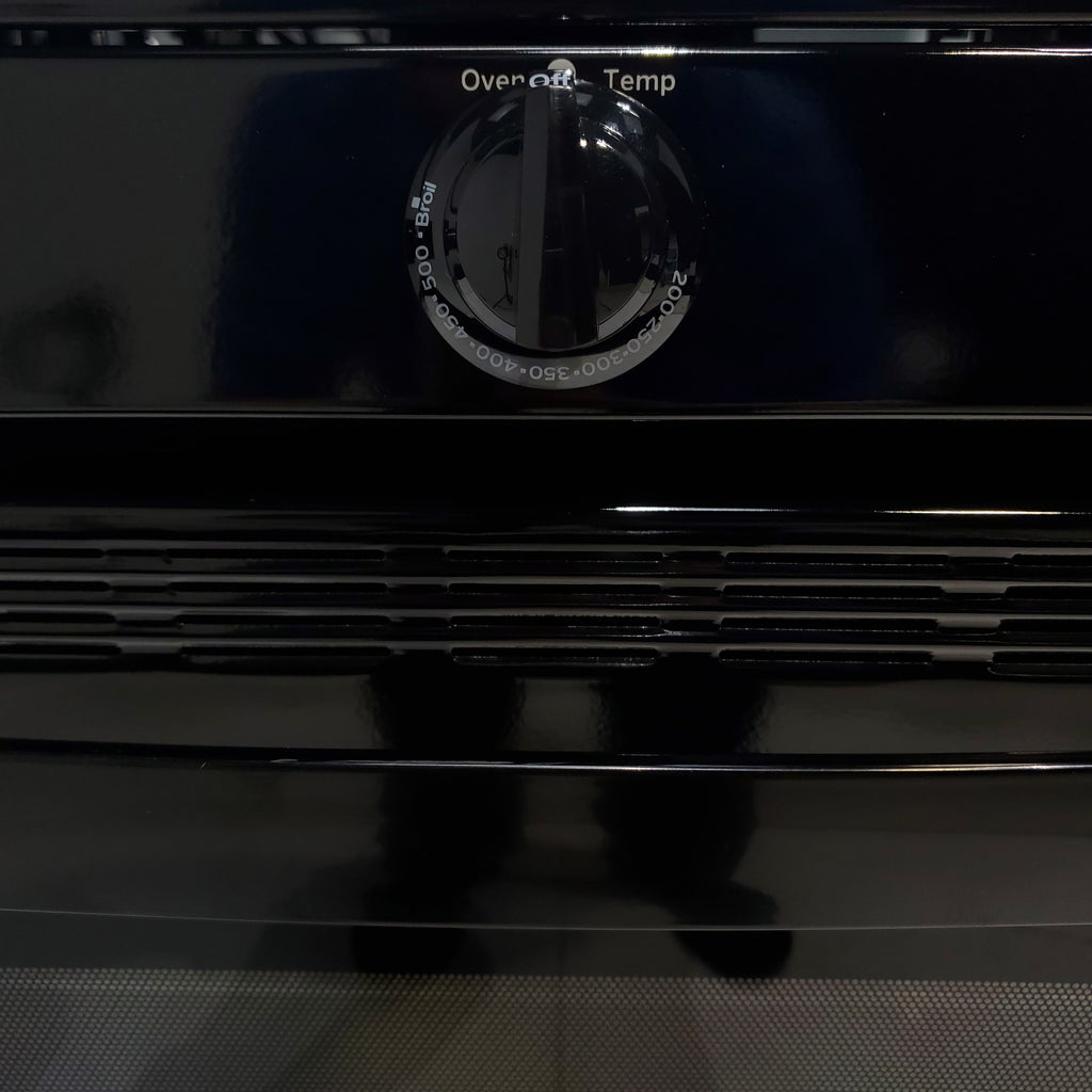 Pictures of Black GE 4.8 cu. ft. 4 Burner Freestanding Gas Range with Broiler Drawer - Certified Refurbished - Neu Appliance Outlet - Discount Appliance Outlet in Austin, Tx