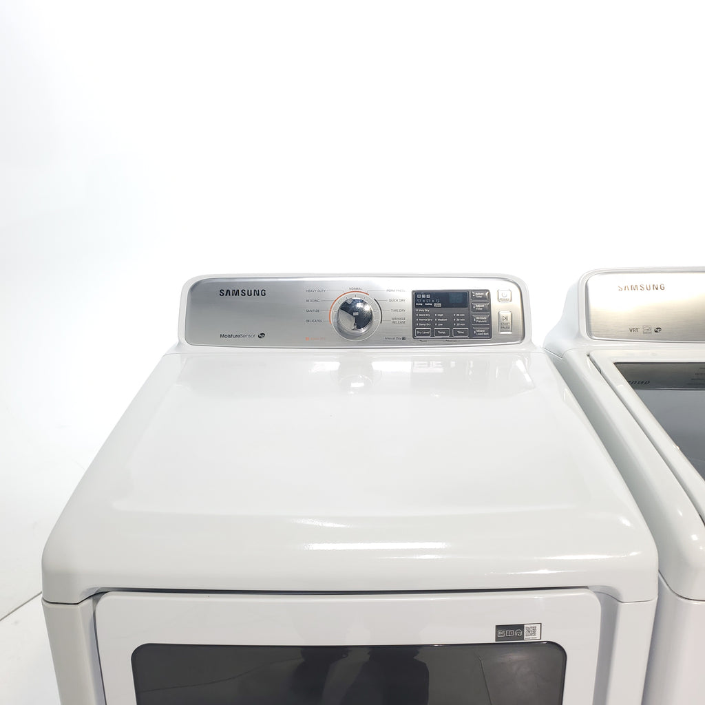 Pictures of Samsung 4.5 Top Load Washing Machine with Diamond Drum Design and Samsung 7.4 cu. ft. Electric Dryer with Smart Care - Certified Refurbished - Neu Appliance Outlet - Discount Appliance Outlet in Austin, Tx