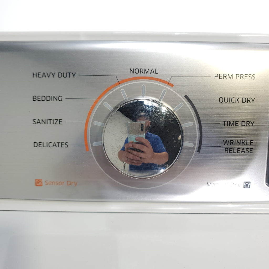 Pictures of Samsung 4.5 Top Load Washing Machine with Diamond Drum Design and Samsung 7.4 cu. ft. Electric Dryer with Smart Care - Certified Refurbished - Neu Appliance Outlet - Discount Appliance Outlet in Austin, Tx