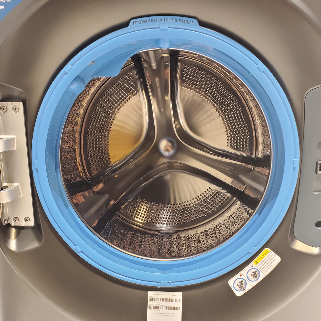 Pictures of Carbon Graphite ENERGY STAR  GE Profile 4.5 cu. ft. Capacity Front Load Combo Washing Machine and Electric Dryer with Ventless Heat Pump Technology - Scratch & Dent - Minor - Neu Appliance Outlet - Discount Appliance Outlet in Austin, Tx