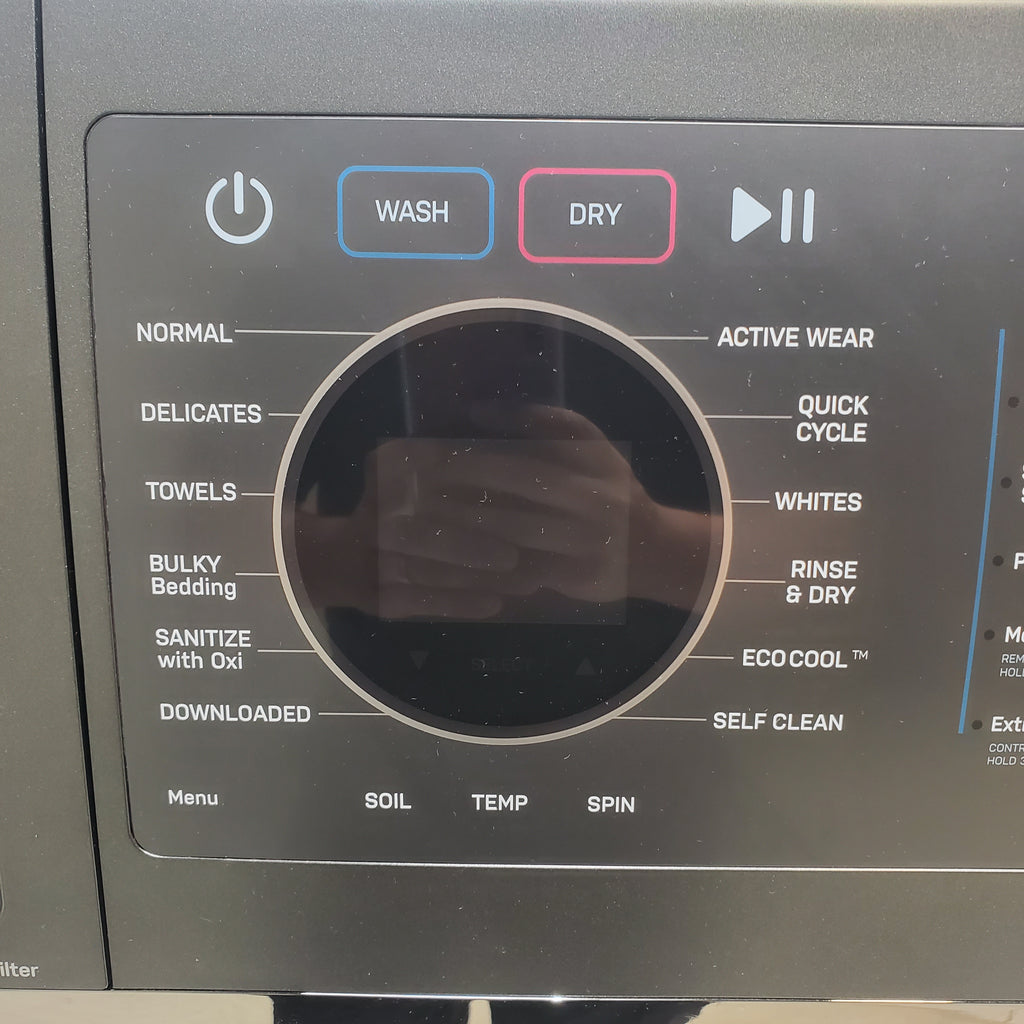 Pictures of Carbon Graphite ENERGY STAR  GE Profile 4.5 cu. ft. Capacity Front Load Combo Washing Machine and Electric Dryer with Ventless Heat Pump Technology - Scratch & Dent - Minor - Neu Appliance Outlet - Discount Appliance Outlet in Austin, Tx