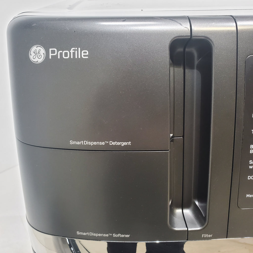 Pictures of Carbon Graphite ENERGY STAR  GE Profile 4.5 cu. ft. Capacity Front Load Combo Washing Machine and Electric Dryer with Ventless Heat Pump Technology - Scratch & Dent - Minor - Neu Appliance Outlet - Discount Appliance Outlet in Austin, Tx