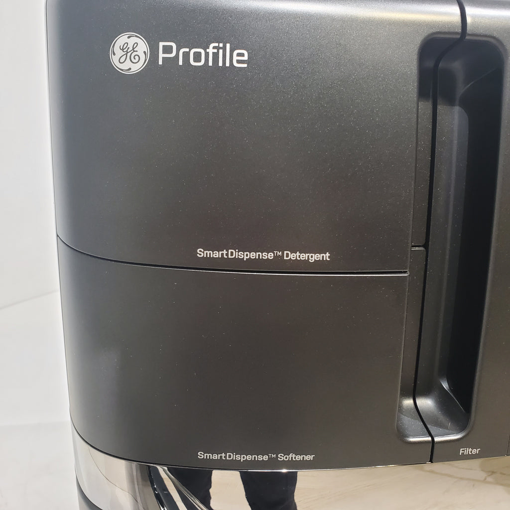 Pictures of Carbon Graphite ENERGY STAR  GE Profile 4.5 cu. ft. Capacity Front Load Combo Washing Machine and Electric Dryer with Ventless Heat Pump Technology - Scratch & Dent - Minor - Neu Appliance Outlet - Discount Appliance Outlet in Austin, Tx