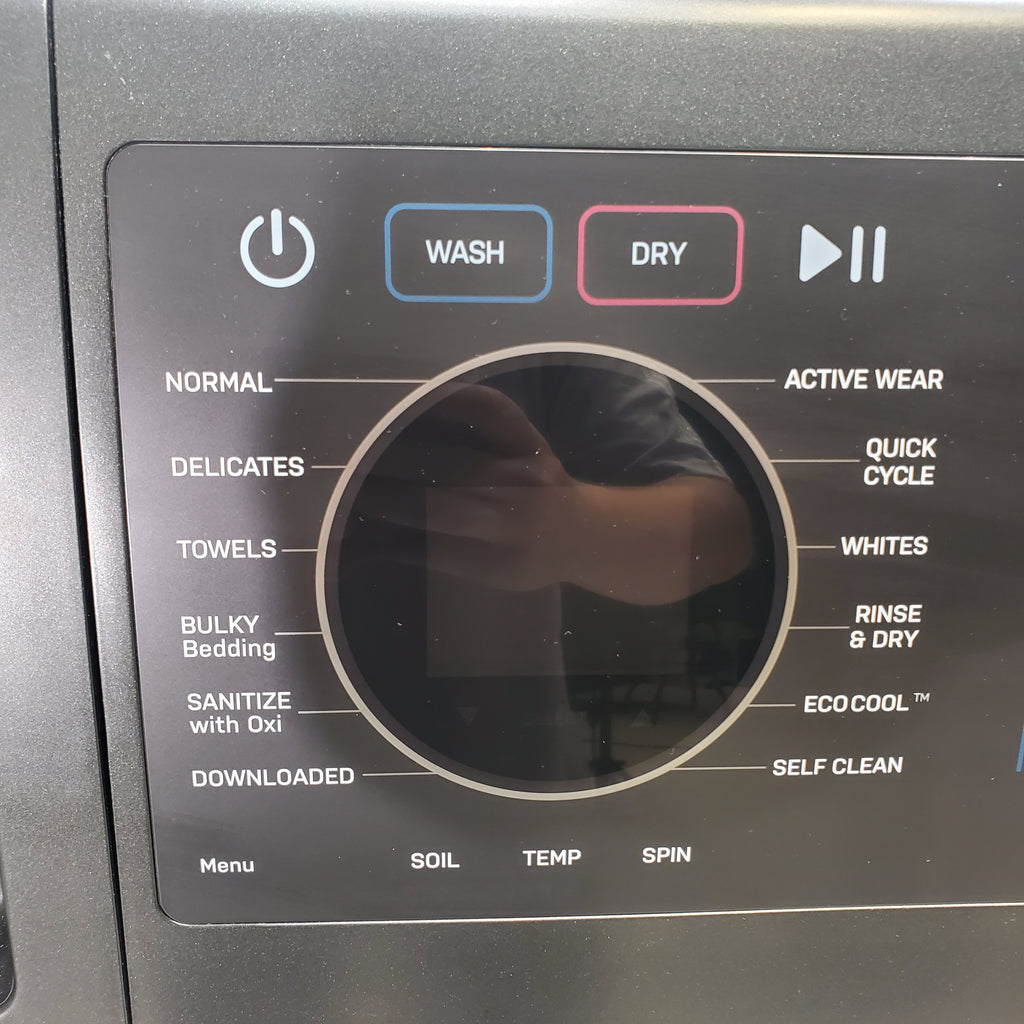 Pictures of Carbon Graphite ENERGY STAR  GE Profile 4.5 cu. ft. Capacity Front Load Combo Washing Machine and Electric Dryer with Ventless Heat Pump Technology - Scratch & Dent - Minor - Neu Appliance Outlet - Discount Appliance Outlet in Austin, Tx