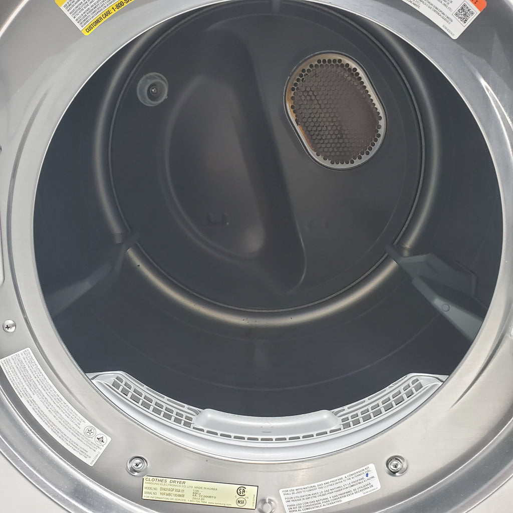 Pictures of Platinum Samsung 7.4 cu. ft. Frontload Gas Dryer with Steam - Certified Refurbished - Neu Appliance Outlet - Discount Appliance Outlet in Austin, Tx
