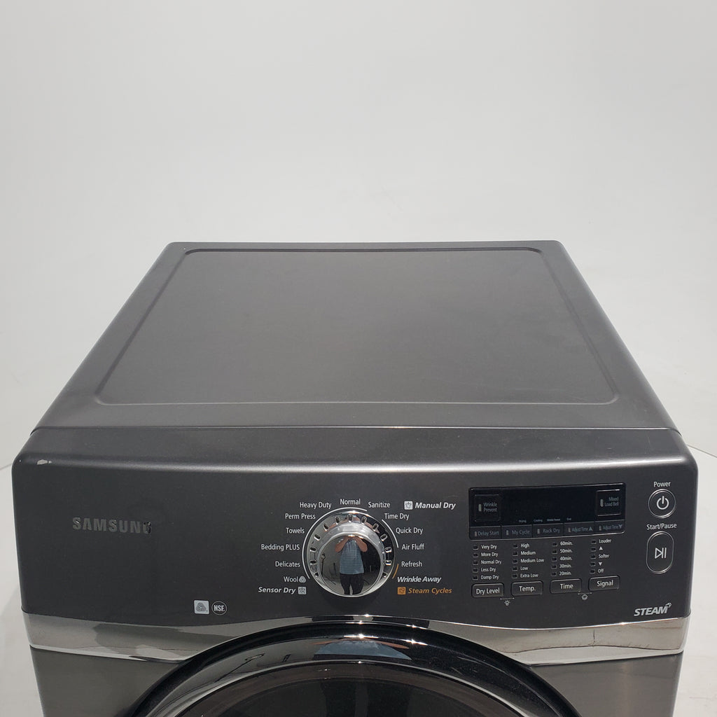 Pictures of Platinum Samsung 7.4 cu. ft. Frontload Gas Dryer with Steam - Certified Refurbished - Neu Appliance Outlet - Discount Appliance Outlet in Austin, Tx