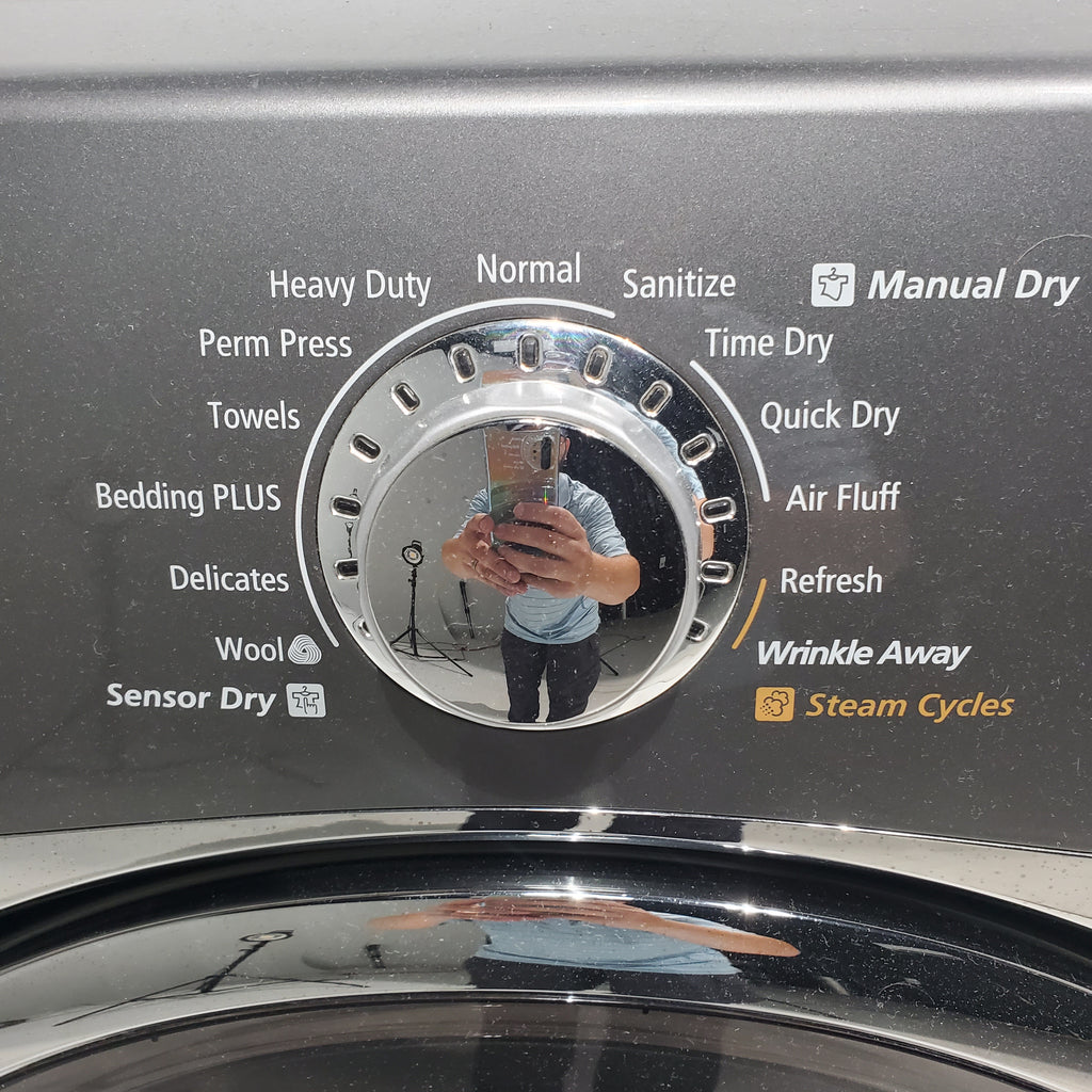 Pictures of Platinum Samsung 7.4 cu. ft. Frontload Gas Dryer with Steam - Certified Refurbished - Neu Appliance Outlet - Discount Appliance Outlet in Austin, Tx