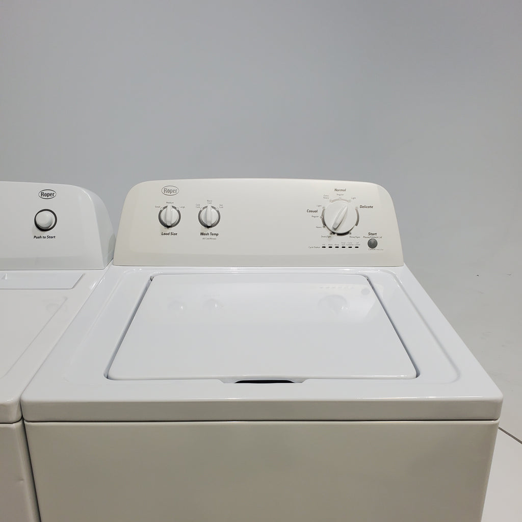 Pictures of Roper 3.5 cu. ft. Top Load Washer with Deep Water Wash and 6.5 cu. ft. Electric Dryer with Wrinkle Prevent - Neu Appliance Outlet - Discount Appliance Outlet in Austin, Tx