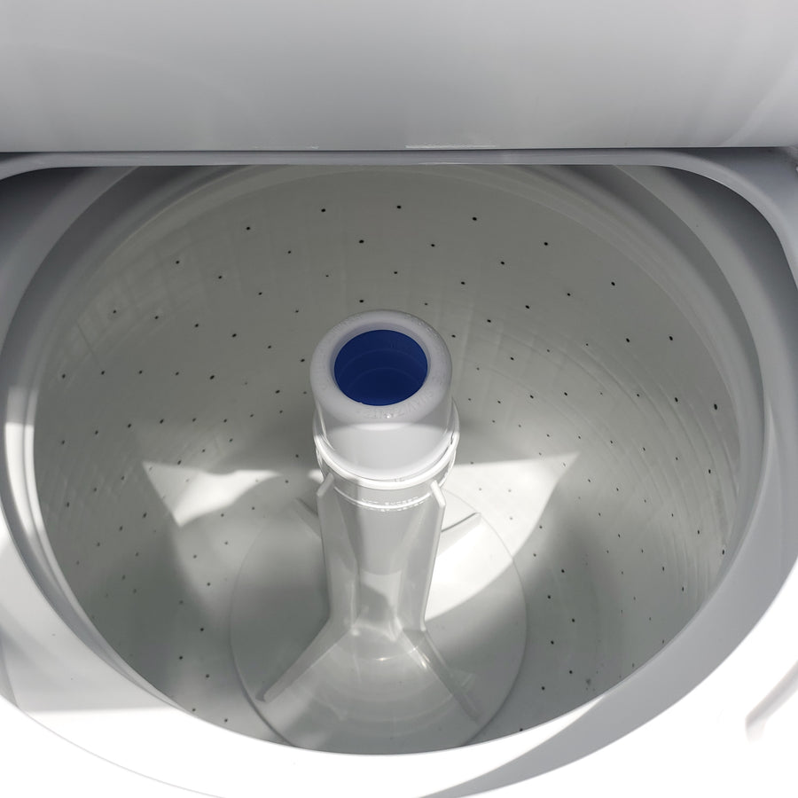 GE 3.2 cu. ft. Washer and 5.9 cu. ft. Electric Dryer Laundry Center with Rotary- Electromagnetic Controls - Certified Refurbished