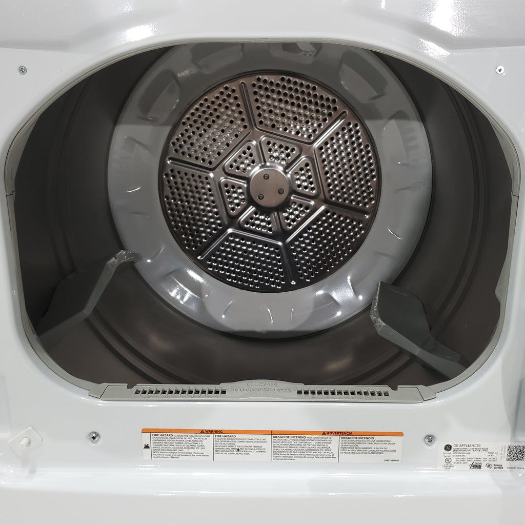 Pictures of ENERGY STAR GE  4.4 cu. ft. Top Load Washing Machine with Infusor Wash System and 7.2 cu. ft. Electric Dryer with HE Sensor Dry - Certified Refurbished - Neu Appliance Outlet - Discount Appliance Outlet in Austin, Tx