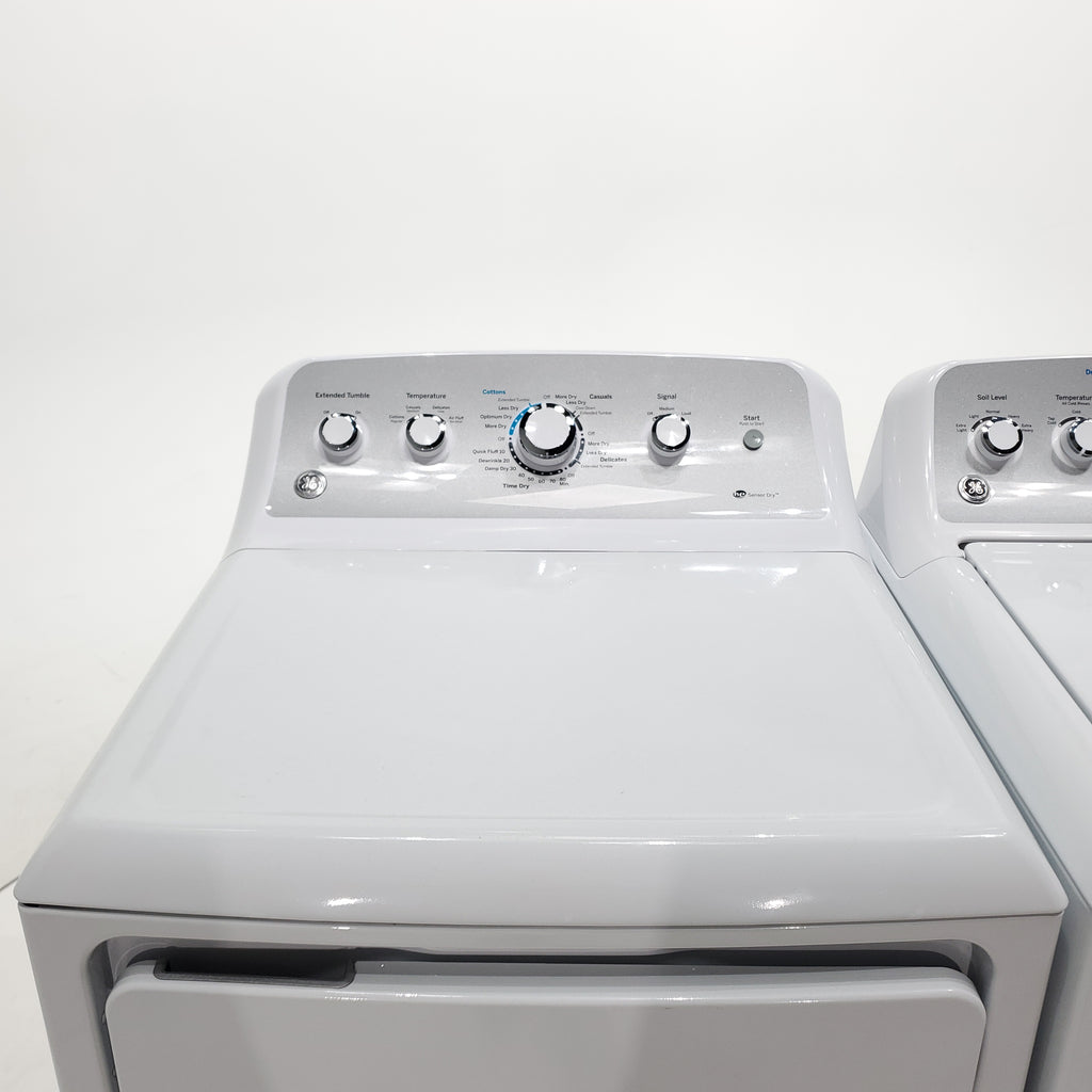 Pictures of ENERGY STAR GE  4.4 cu. ft. Top Load Washing Machine with Infusor Wash System and 7.2 cu. ft. Electric Dryer with HE Sensor Dry - Certified Refurbished - Neu Appliance Outlet - Discount Appliance Outlet in Austin, Tx
