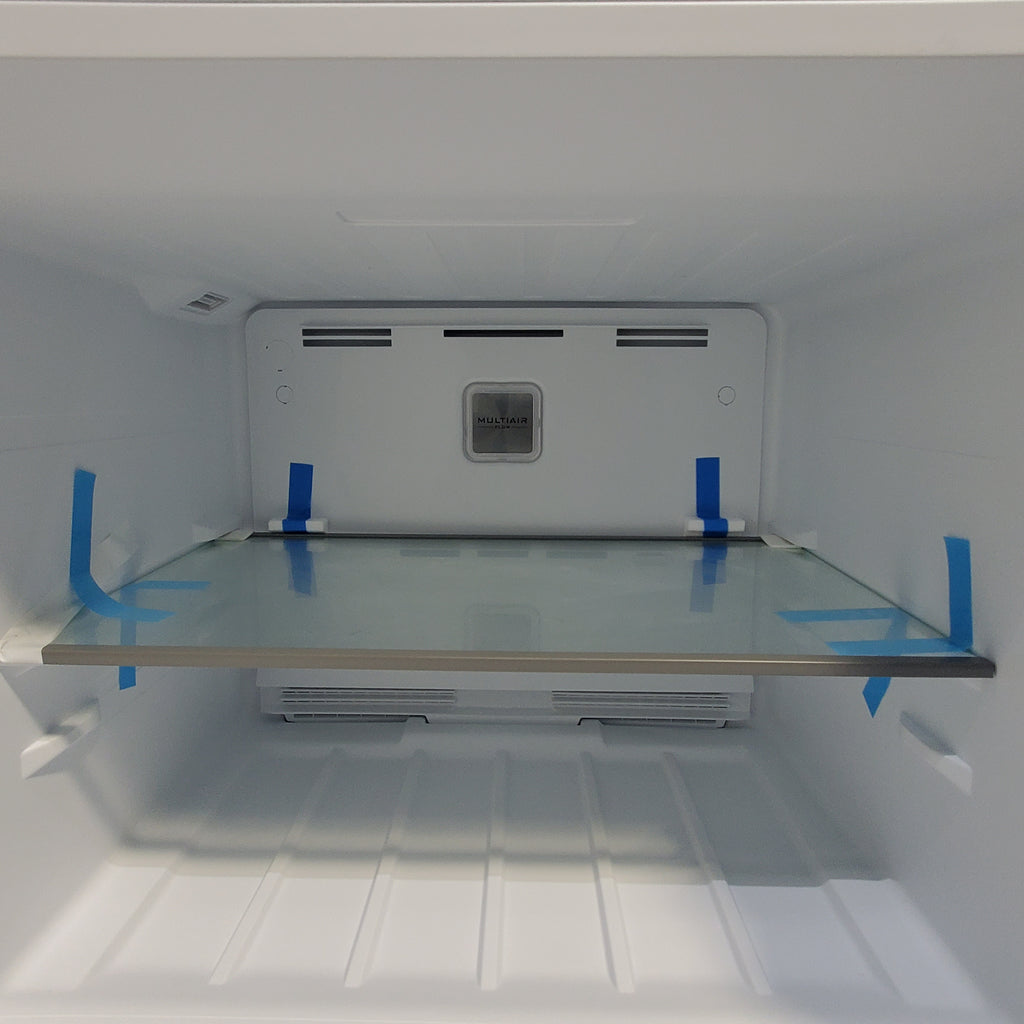 Pictures of White ENERGY STAR Midea 18.1 cu. ft. Top Freezer Refrigerator with Reversible Door - Scratch & Dent - Minor - Neu Appliance Outlet - Discount Appliance Outlet in Austin, Tx