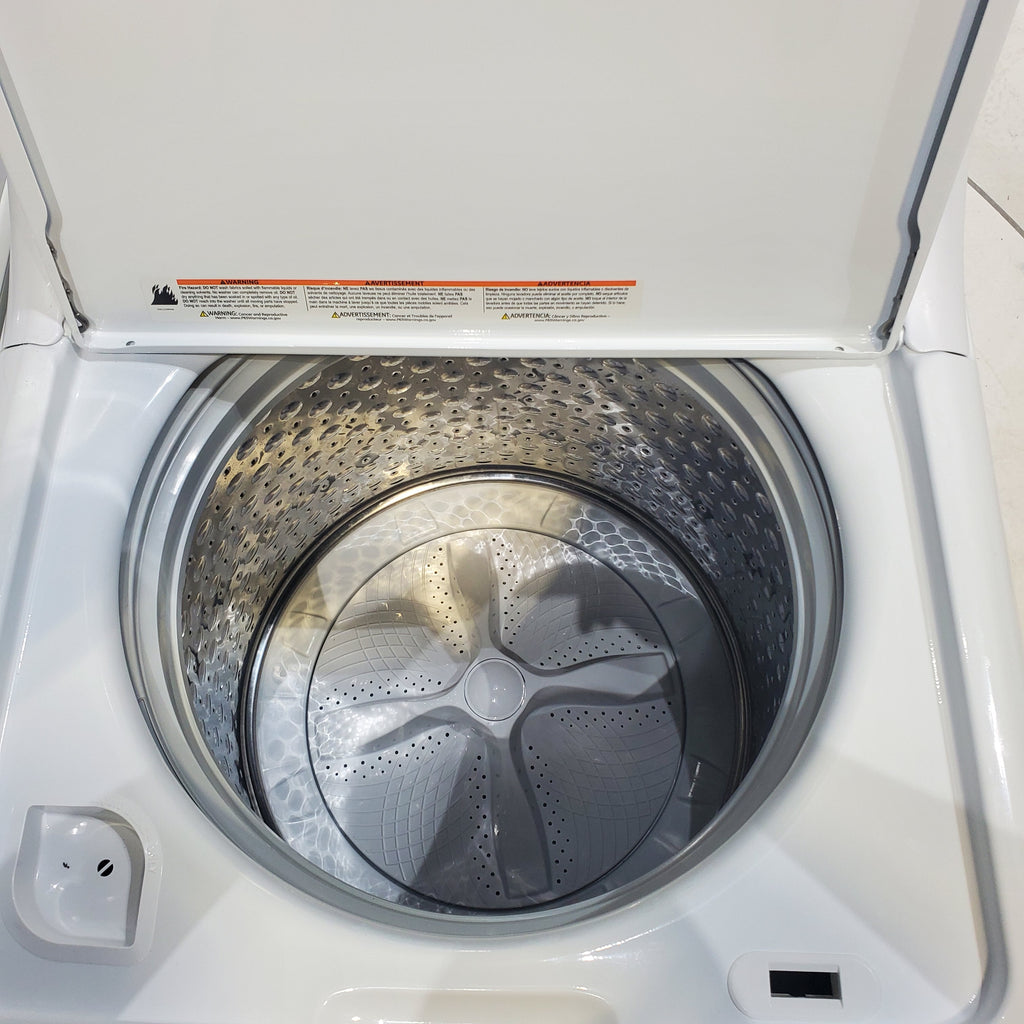 Pictures of ENERGY STAR GE  4.4 cu. ft. Top Load Washing Machine with Infusor Wash System and 7.2 cu. ft. Electric Dryer with HE Sensor Dry - Certified Refurbished - Neu Appliance Outlet - Discount Appliance Outlet in Austin, Tx