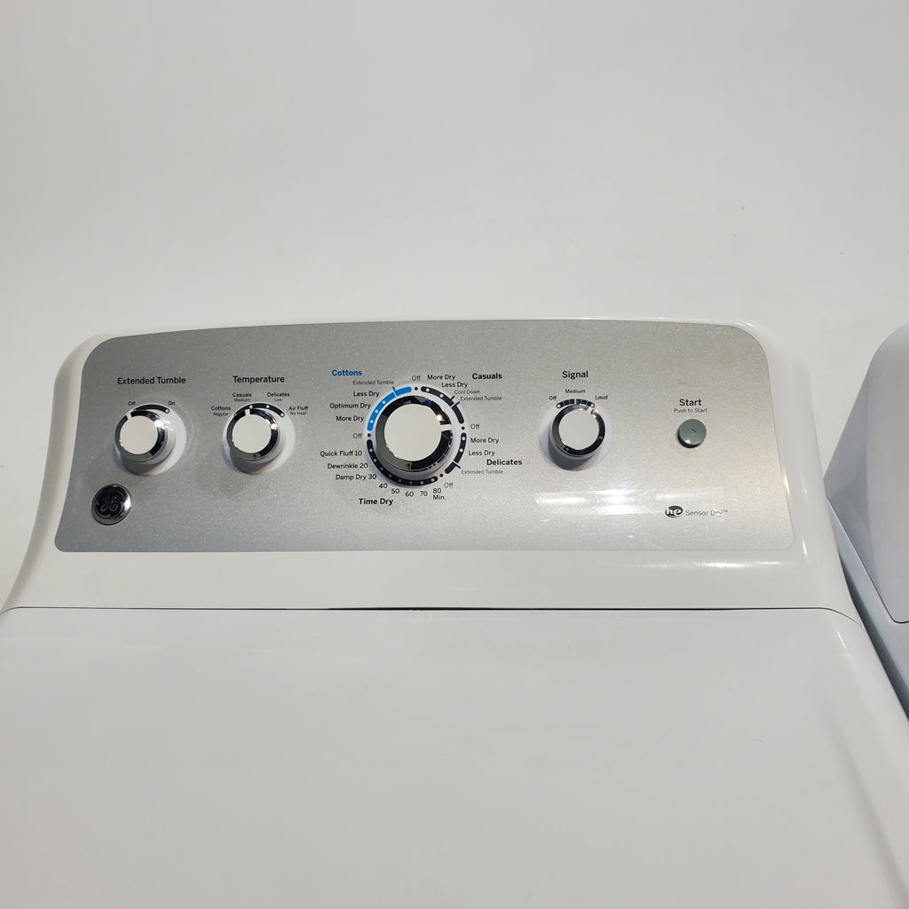 Pictures of ENERGY STAR GE  4.4 cu. ft. Top Load Washing Machine with Infusor Wash System and 7.2 cu. ft. Electric Dryer with HE Sensor Dry - Certified Refurbished - Neu Appliance Outlet - Discount Appliance Outlet in Austin, Tx