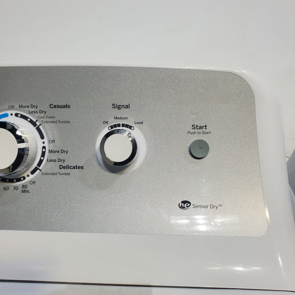 Pictures of ENERGY STAR GE  4.4 cu. ft. Top Load Washing Machine with Infusor Wash System and 7.2 cu. ft. Electric Dryer with HE Sensor Dry - Certified Refurbished - Neu Appliance Outlet - Discount Appliance Outlet in Austin, Tx