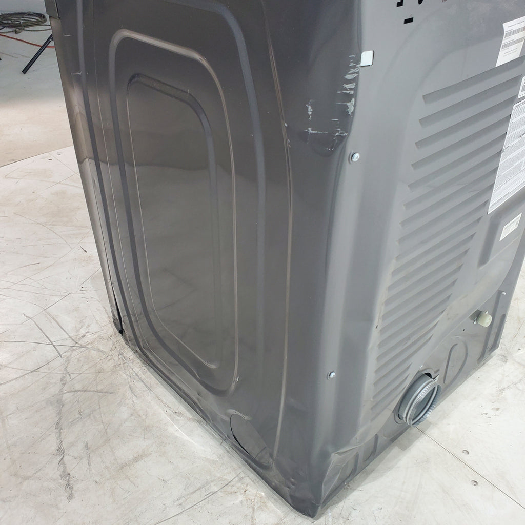 Pictures of Platinum Samsung 7.5 cu. ft. Front Load Electric Dryer with Steam- Scratch & Dent - Major - Neu Appliance Outlet - Discount Appliance Outlet in Austin, Tx