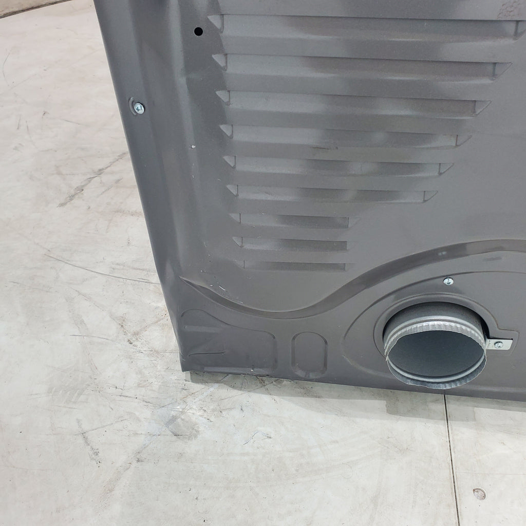 Pictures of Platinum Samsung 7.5 cu. ft. Front Load Electric Dryer with Steam- Scratch & Dent - Major - Neu Appliance Outlet - Discount Appliance Outlet in Austin, Tx