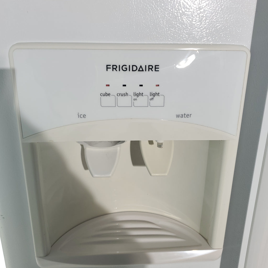 Pictures of White Frigidaire 25.6 cu. ft. Side by Side Refrigerator with External Water and Ice Dispenser - Certified Refurbished - Neu Appliance Outlet - Discount Appliance Outlet in Austin, Tx