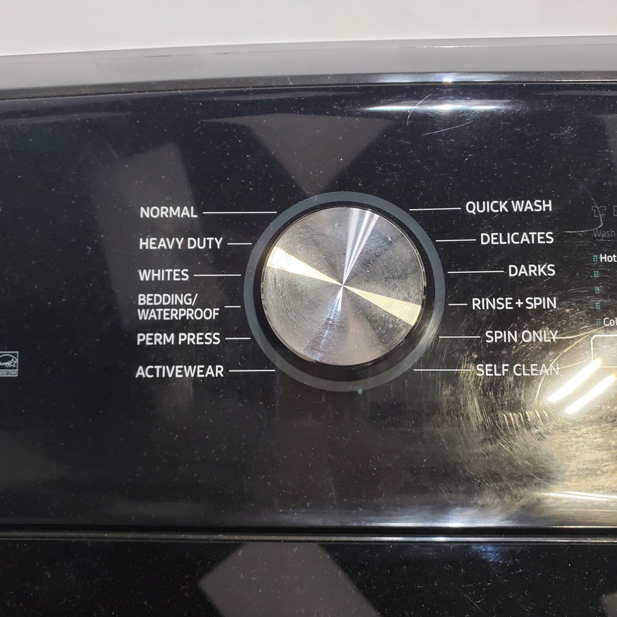 Black Stainless Steel ENERGY STAR Samsung 5.0 cu. ft. Top Load Washer with Active Water Jet - Scratch & Dent - Minor