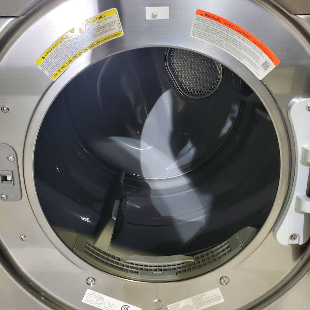 Pictures of Platinum Samsung 7.5 cu. ft. Front Load Electric Dryer with Steam - Scratch & Dent - Minor - Neu Appliance Outlet - Discount Appliance Outlet in Austin, Tx