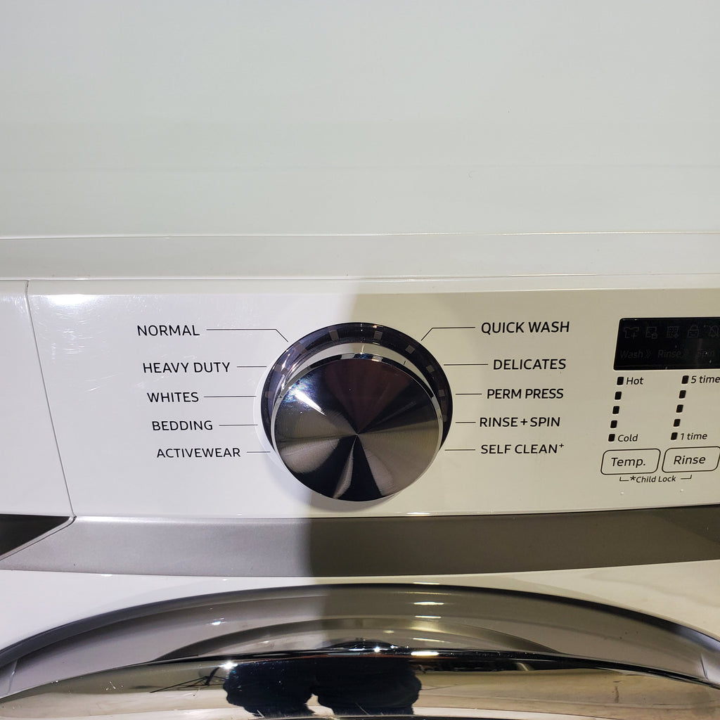 Pictures of ENERGY STAR Samsung 4.5 cu. ft. Front Load Washer with Vibration Reduction and Samsung 7.5 cu. ft. Front Load Gas with Sensor Dry and Interior Drum Light- Scratch & Dent - Minor - Neu Appliance Outlet - Discount Appliance Outlet in Austin, Tx