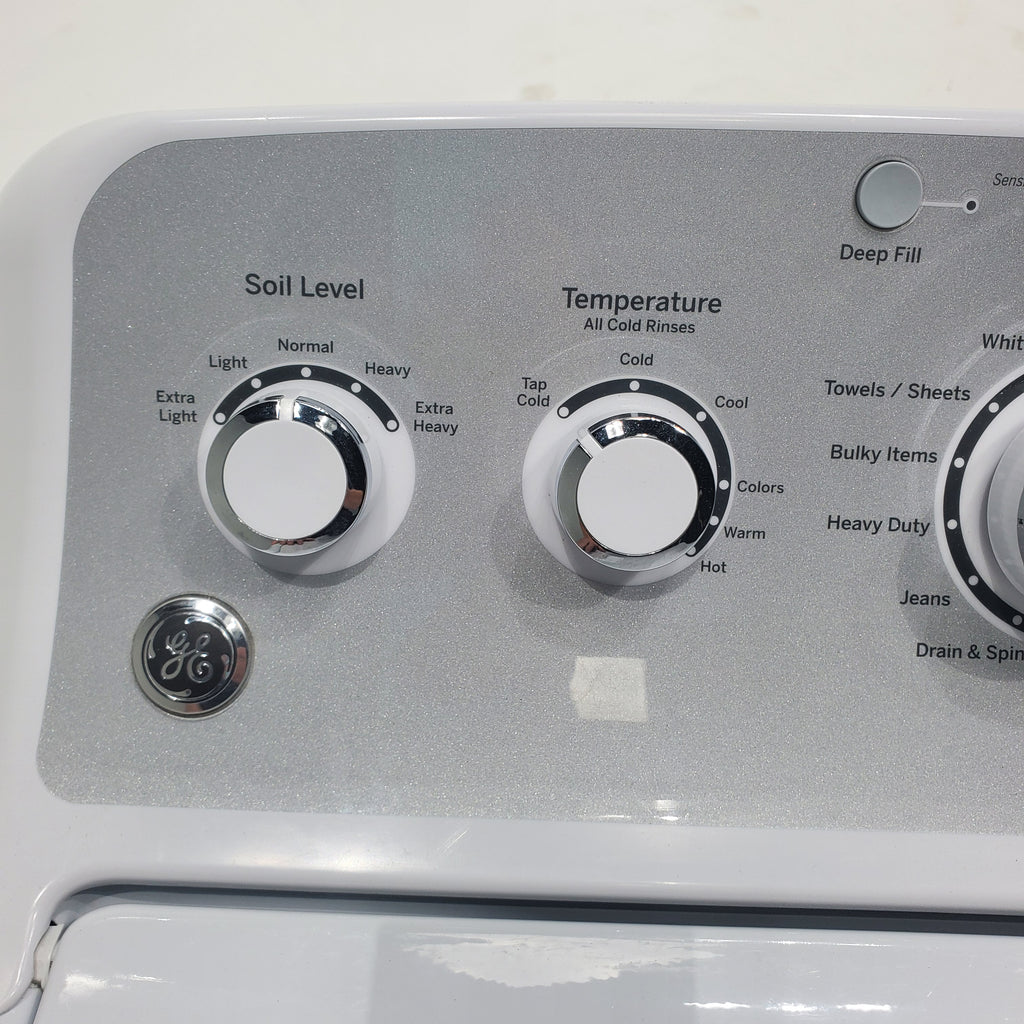 Pictures of ENERGY STAR GE 4.4 cu. ft. Top Load Washing Machine with Infusor Wash System and 7.2 cu. ft. Electric Dryer with HE Sensor Dry - Certified Refurbished - Neu Appliance Outlet - Discount Appliance Outlet in Austin, Tx