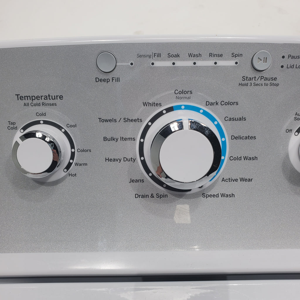 Pictures of ENERGY STAR GE 4.4 cu. ft. Top Load Washing Machine with Infusor Wash System and 7.2 cu. ft. Electric Dryer with HE Sensor Dry - Certified Refurbished - Neu Appliance Outlet - Discount Appliance Outlet in Austin, Tx