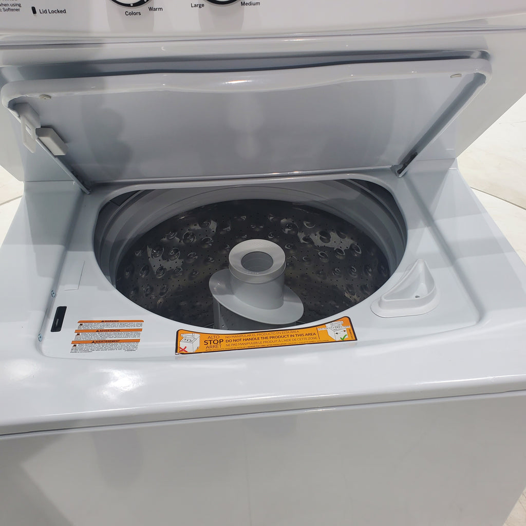 Pictures of GE 3.8 cu. ft. Laundry Center Washer and 5.9 cu. ft. Electric Dryer with Electro-Mechanical Rotary Dial Controls - Certified Refurbished - Neu Appliance Outlet - Discount Appliance Outlet in Austin, Tx