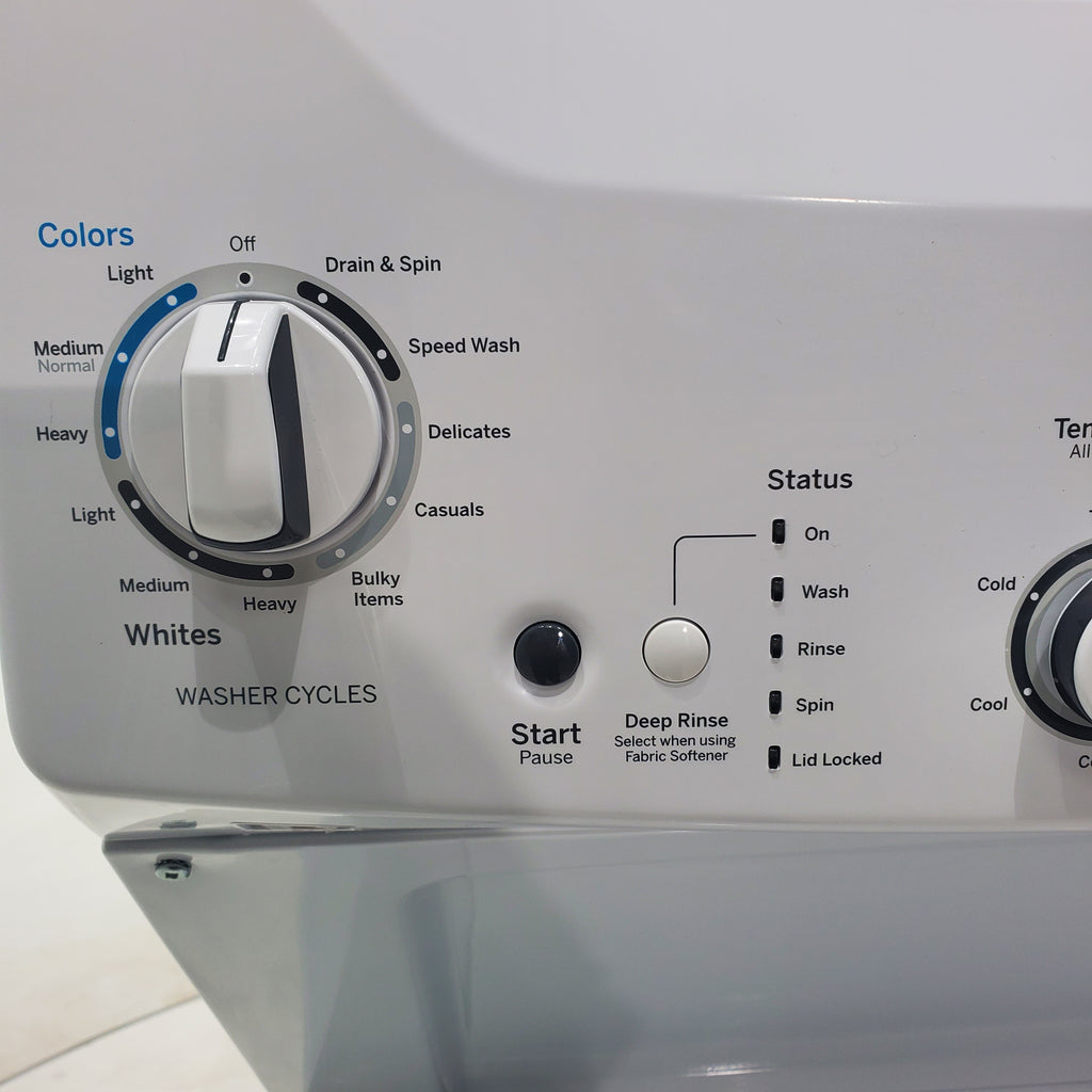 Pictures of GE 3.8 cu. ft. Laundry Center Washer and 5.9 cu. ft. Electric Dryer with Electro-Mechanical Rotary Dial Controls - Certified Refurbished - Neu Appliance Outlet - Discount Appliance Outlet in Austin, Tx