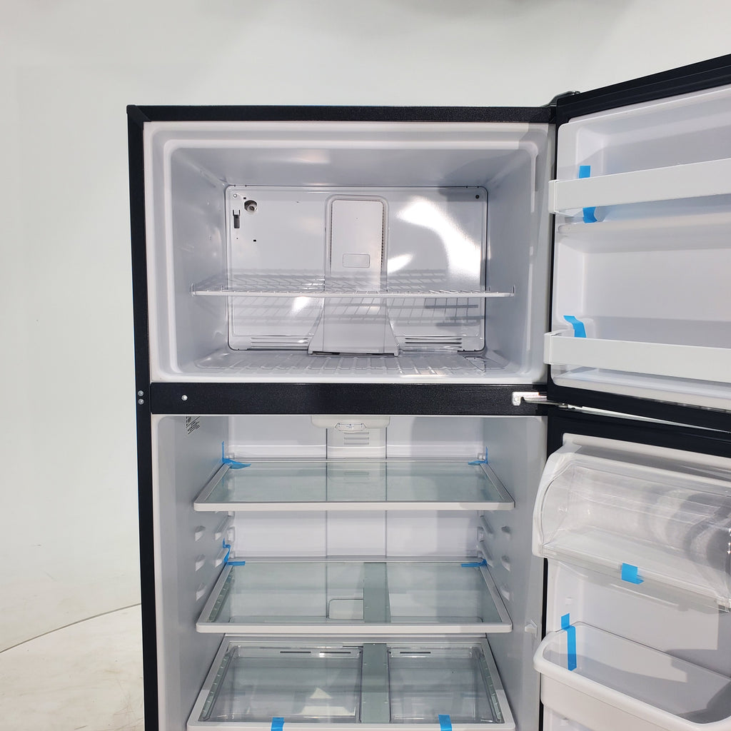 Pictures of 33" Wide Kenmore 21 cu ft Black Top and Bottom Refrigerator with Adjustable  Glass Shelving - Certified Refurbished - Neu Appliance Outlet - Discount Appliance Outlet in Austin, Tx