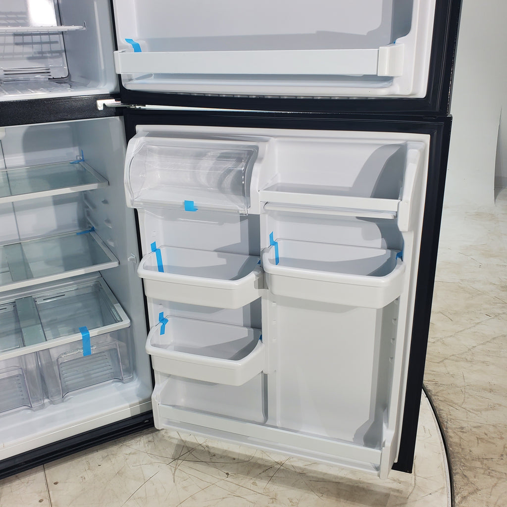 Pictures of 33" Wide Kenmore 21 cu ft Black Top and Bottom Refrigerator with Adjustable  Glass Shelving - Certified Refurbished - Neu Appliance Outlet - Discount Appliance Outlet in Austin, Tx