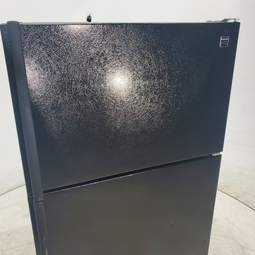 Pictures of 33" Wide Kenmore 21 cu ft Black Top and Bottom Refrigerator with Adjustable  Glass Shelving - Certified Refurbished - Neu Appliance Outlet - Discount Appliance Outlet in Austin, Tx
