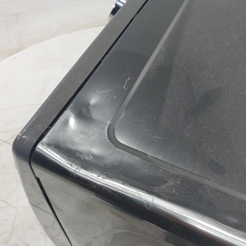 Pictures of Platinum Samsung 7.5 cu. ft. Front Load Electric Dryer with Steam - Scratch & Dent - Minor - Neu Appliance Outlet - Discount Appliance Outlet in Austin, Tx