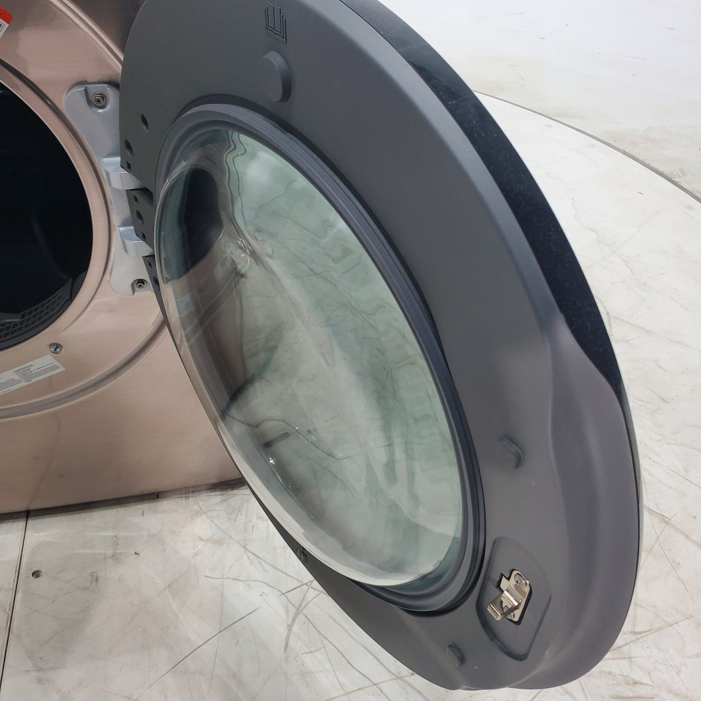 Pictures of Champagne Samsung 7.5 cu. ft. Front Load Electric Dryer with Steam Sanitize+ - Scratch & Dent - Minor - Neu Appliance Outlet - Discount Appliance Outlet in Austin, Tx