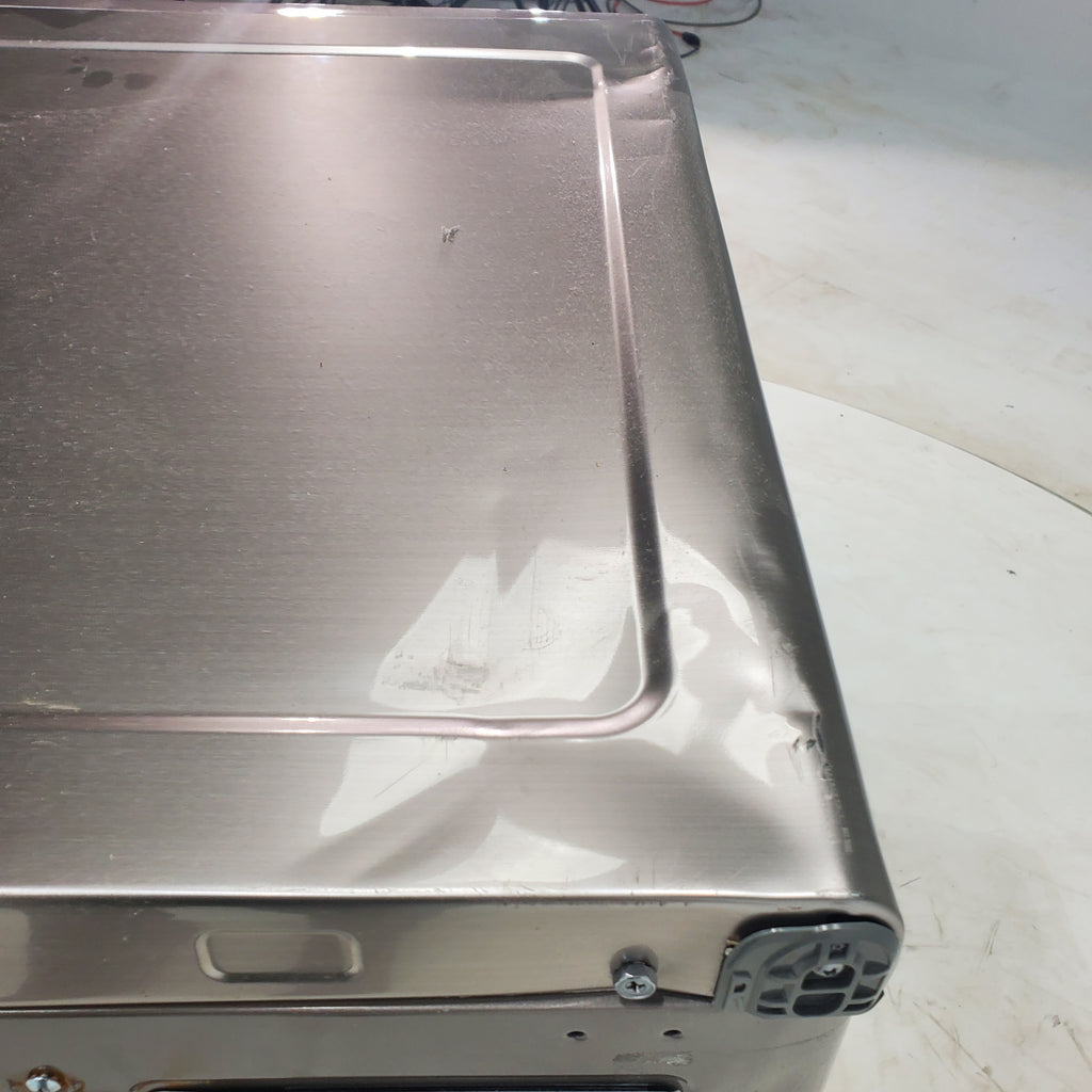 Pictures of Champagne Samsung 7.5 cu. ft. Front Load Electric Dryer with Steam Sanitize+ - Scratch & Dent - Minor - Neu Appliance Outlet - Discount Appliance Outlet in Austin, Tx