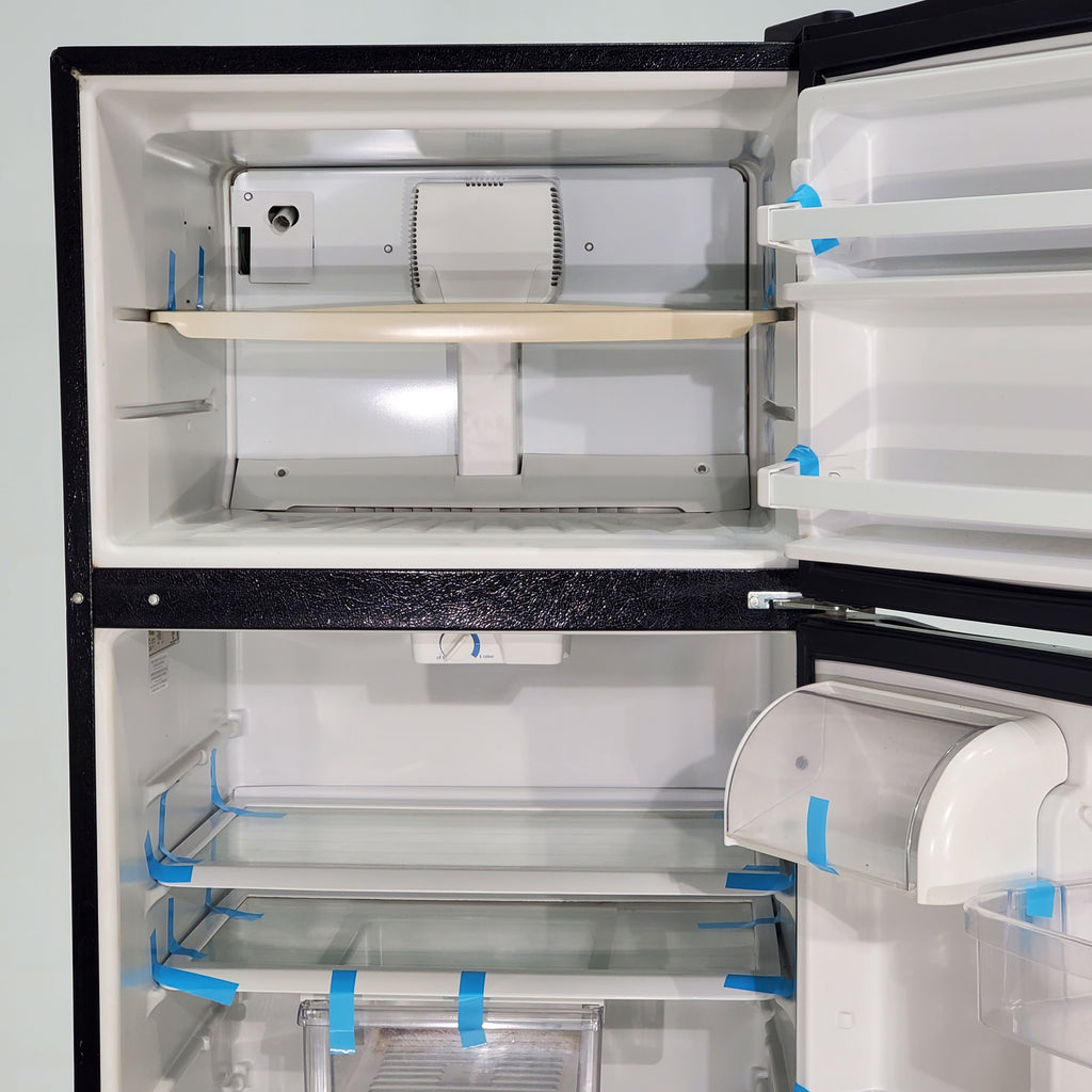 Pictures of 28" Wide Whirlpool Black ENERGY STAR17.5 cu ft Top - Freezer Refrigerator with Automatic Defrost System - Certified Refurbished - Neu Appliance Outlet - Discount Appliance Outlet in Austin, Tx