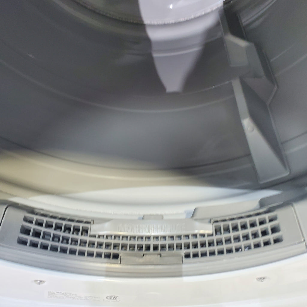 Pictures of LG Frontload 3.6 cu ft 27 inch Wide Washing Machine with Direct Drive Motor and White Samsung 7.5 cu. ft. Front Load Electric Dryer with Smart Care - Certified Refurbished - Neu Appliance Outlet - Discount Appliance Outlet in Austin, Tx