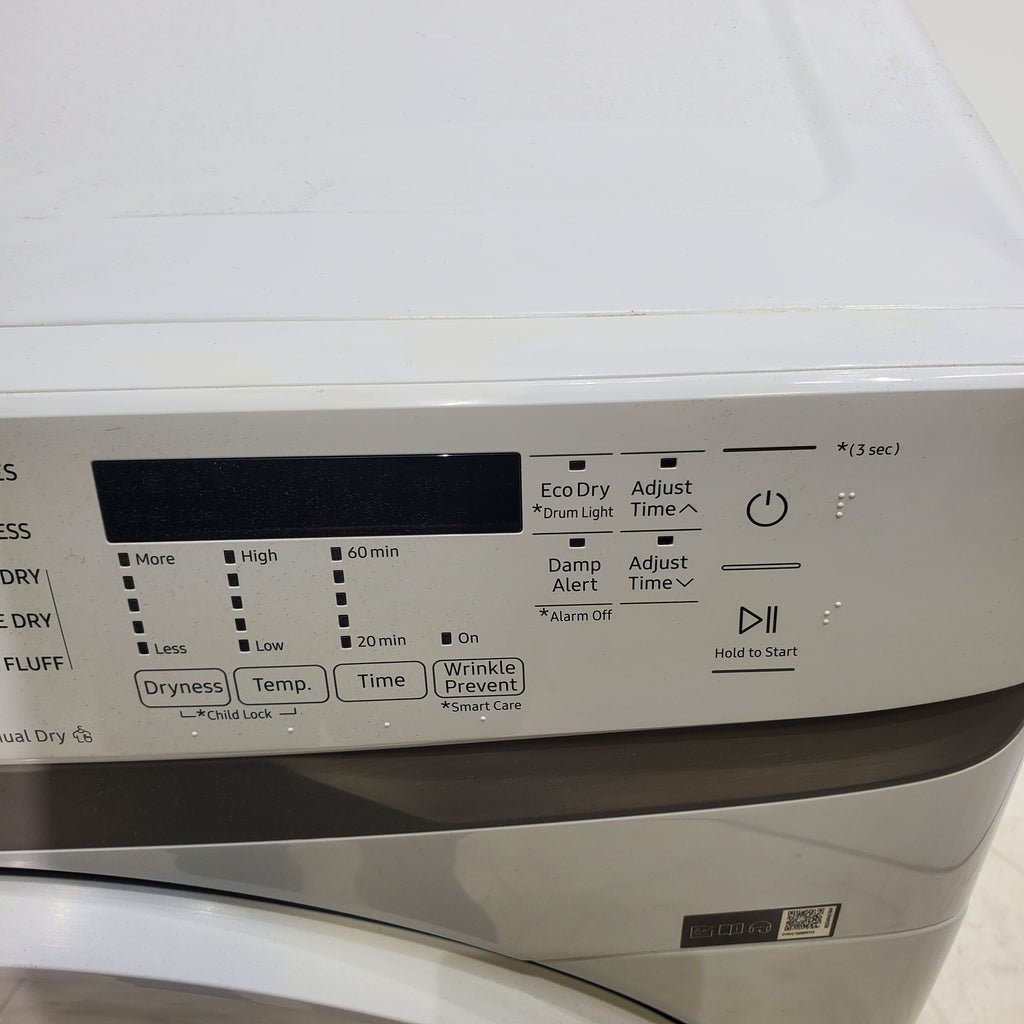 Pictures of LG Frontload 3.6 cu ft 27 inch Wide Washing Machine with Direct Drive Motor and White Samsung 7.5 cu. ft. Front Load Electric Dryer with Smart Care - Certified Refurbished - Neu Appliance Outlet - Discount Appliance Outlet in Austin, Tx