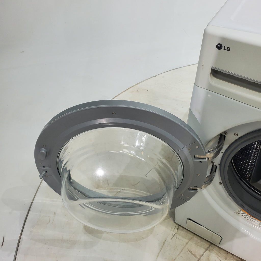 Pictures of LG Frontload 3.6 cu ft 27 inch Wide Washing Machine with Direct Drive Motor and White Samsung 7.5 cu. ft. Front Load Electric Dryer with Smart Care - Certified Refurbished - Neu Appliance Outlet - Discount Appliance Outlet in Austin, Tx