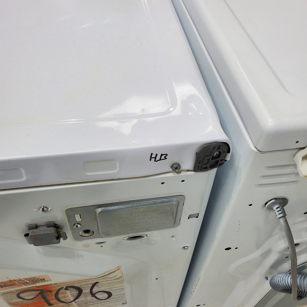 Pictures of LG Frontload 3.6 cu ft 27 inch Wide Washing Machine with Direct Drive Motor and White Samsung 7.5 cu. ft. Front Load Electric Dryer with Smart Care - Certified Refurbished - Neu Appliance Outlet - Discount Appliance Outlet in Austin, Tx