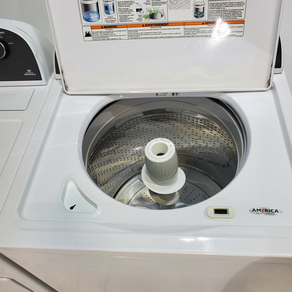 Pictures of ENERGY STAR 3.8 cu ft Whirlpool Top-Load Washing Machine with Low-Profile Impeller and 7.0 cu ft Whirlpool Electric Dryer with Hamper Door - Certified Refurbished - Neu Appliance Outlet - Discount Appliance Outlet in Austin, Tx
