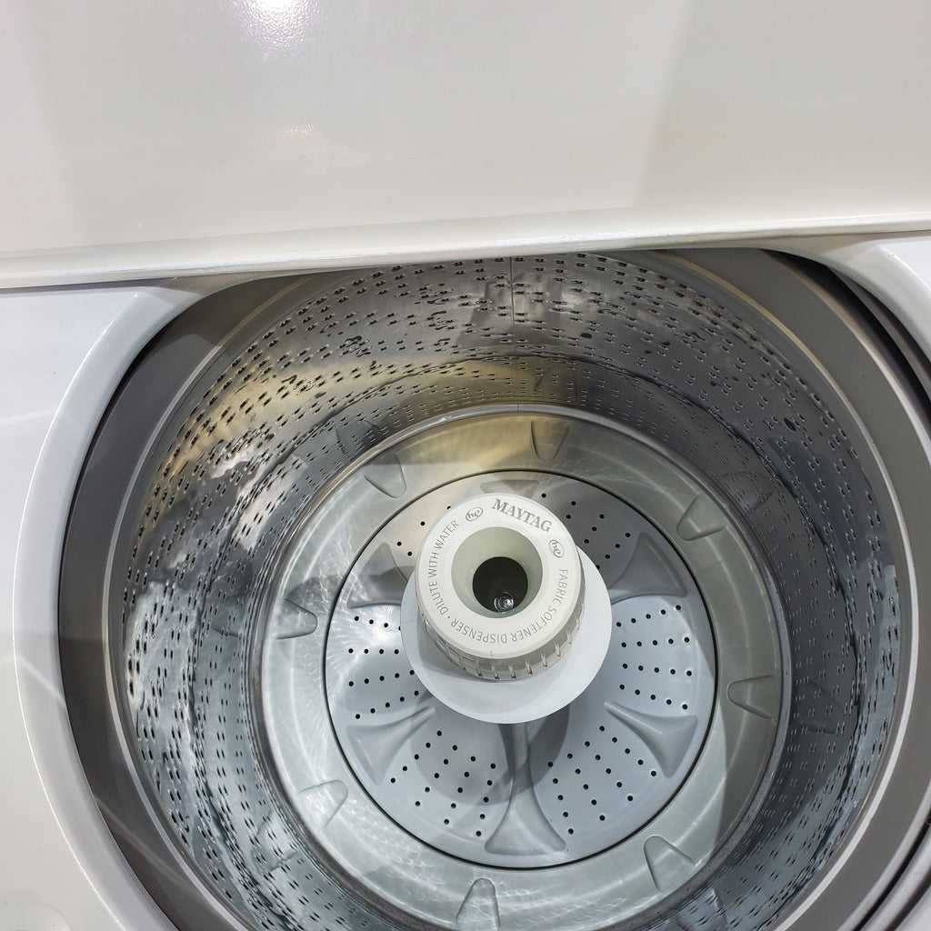 Pictures of ENERGY STAR 3.8 cu ft Whirlpool Top-Load Washing Machine with Low-Profile Impeller and 7.0 cu ft Whirlpool Electric Dryer with Hamper Door - Certified Refurbished - Neu Appliance Outlet - Discount Appliance Outlet in Austin, Tx